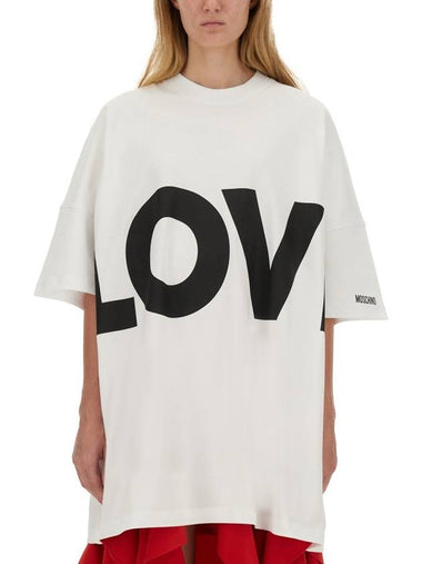 LOVE COTTON INTERLOCK DRESS - MOSCHINO - BALAAN 1