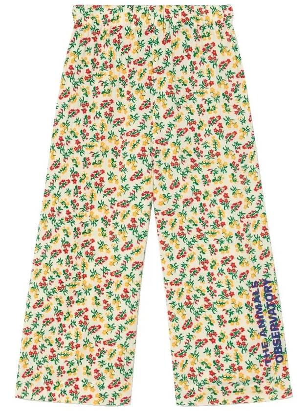 Kids Flower Pattern Pants Ivory S23064 221AA - THE ANIMALS OBSERVATORY - BALAAN 2