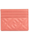 Baguette Embossed FF Logo Card Wallet Pink - FENDI - BALAAN 3