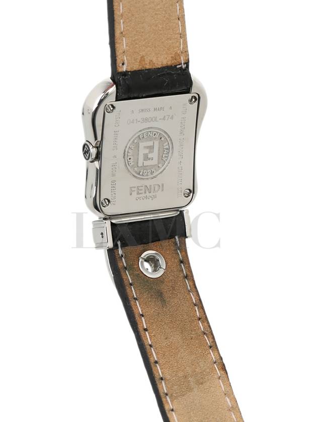 Vivek Watch 3800L Black Leather - FENDI - BALAAN 5