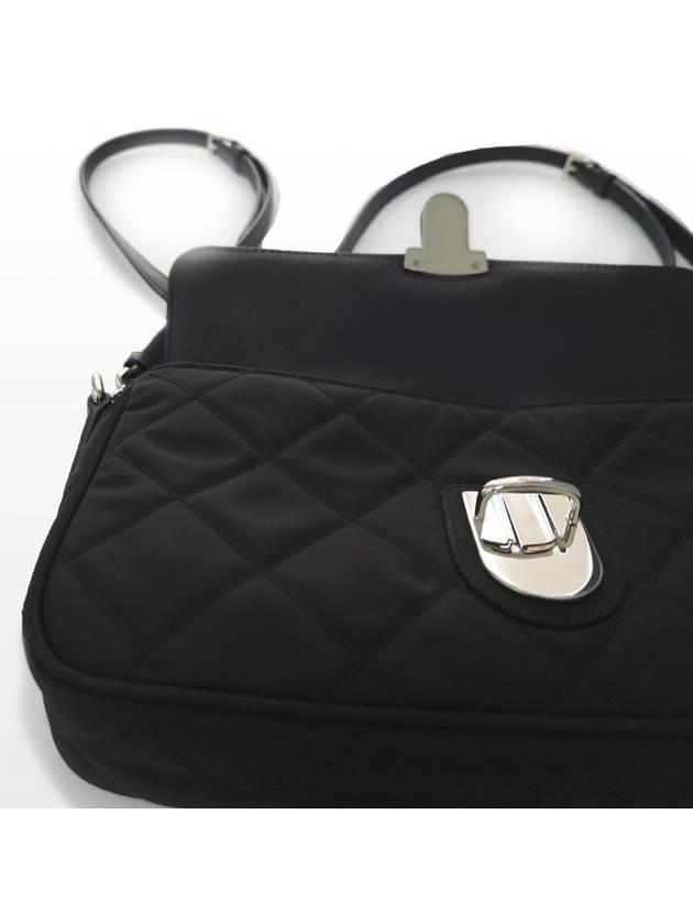 Prada Quilted Tesuto Black Tote Bag and Cross BT1025 - PRADA - BALAAN 4