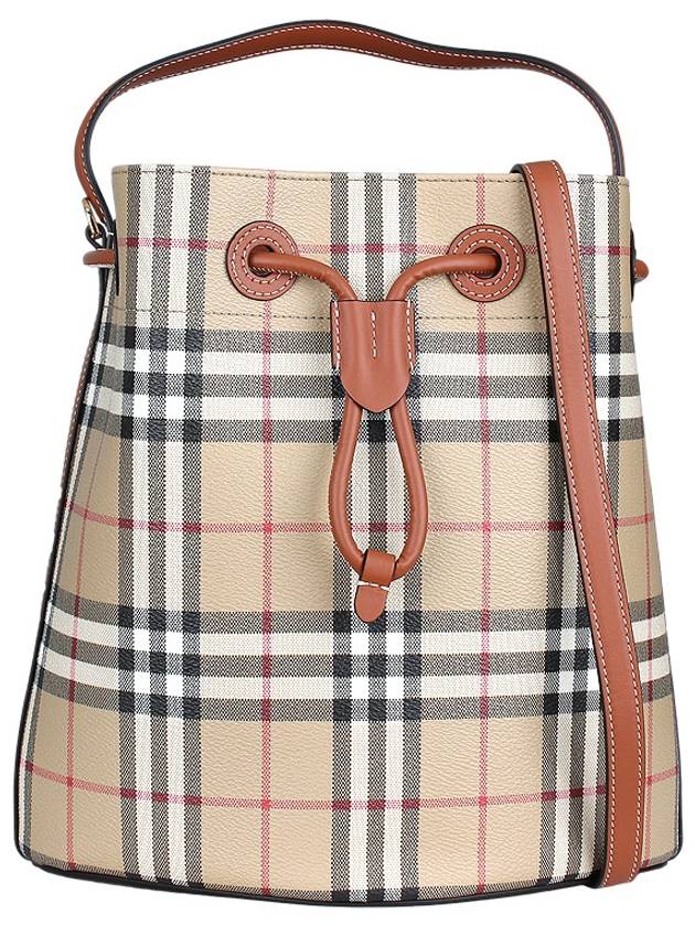 Vintage Check Bucket Bag Beige - BURBERRY - BALAAN 3