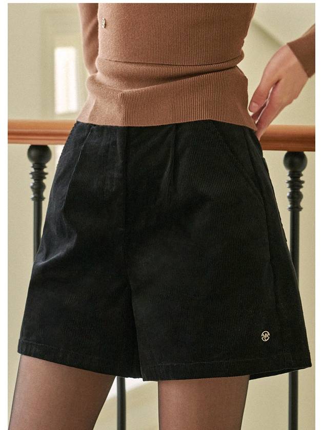 Posh corduroy one tuck short pants - MICANE - BALAAN 3