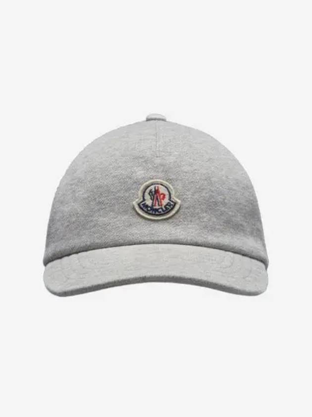 3B00010 80448 984 Fleece Logo Patch Cotton Cap 908716 - MONCLER - BALAAN 1