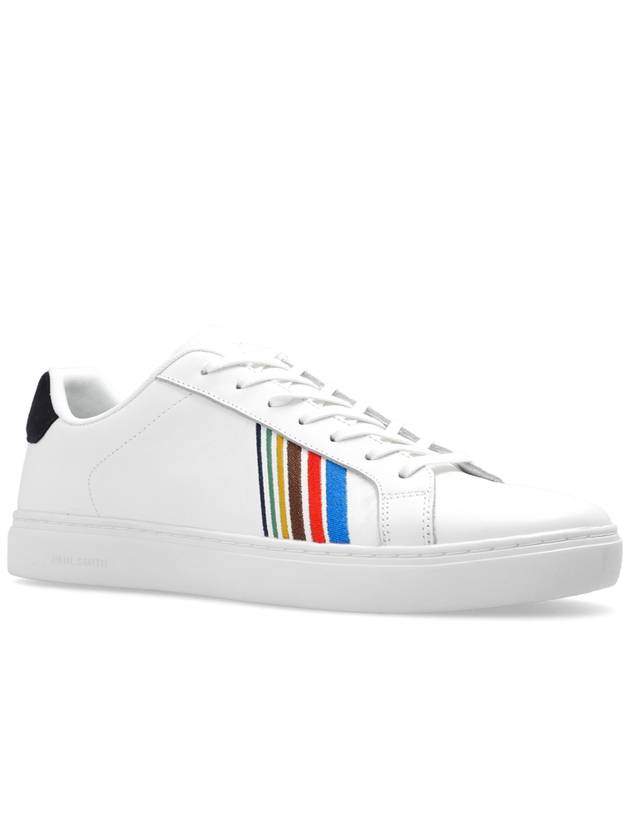 Rex Sports Striped Leather Low Top Sneakers White - PAUL SMITH - BALAAN 5