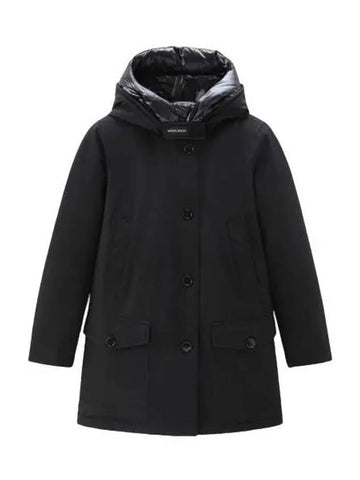 ARCTIC HIGH COLLAR PARKA BLACK CFWWOU0547FRUT0001 BLK - WOOLRICH - BALAAN 1