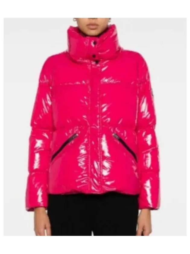 Glossy Funnel Neck Padding Pink - HERNO - BALAAN 2