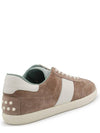 Logo Suede Low Top Sneakers Beige - TOD'S - BALAAN 4