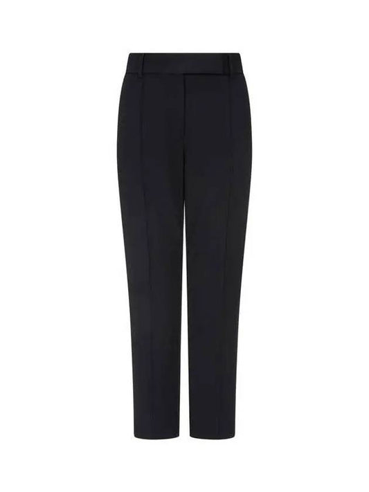 Shimaeul 8th Anniversary 10 e Point 9 8 Women s Pin Tuck Line Stretch Wool Pants Black 271961 - BRUNELLO CUCINELLI - BALAAN 1