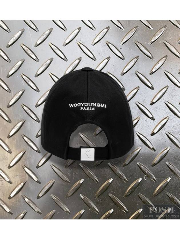 Hat Black Logo Ball Cap W241AC51661B - WOOYOUNGMI - BALAAN 3