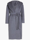 Max Mara DREAM Hooded Belted Coat 007 Gray 30 Cashmere Gibling - MAX MARA - BALAAN 1