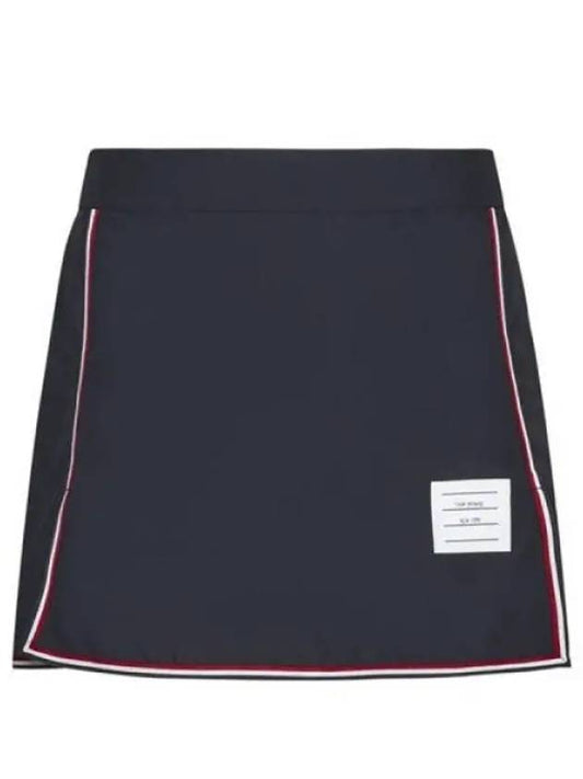 Women's Military Ripstop Framing Mini A-Line Skirt Navy - THOM BROWNE - BALAAN 2