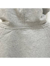 Ami De Coeur Embroid Logo Hoodie Zip-up Grey - AMI - BALAAN 7