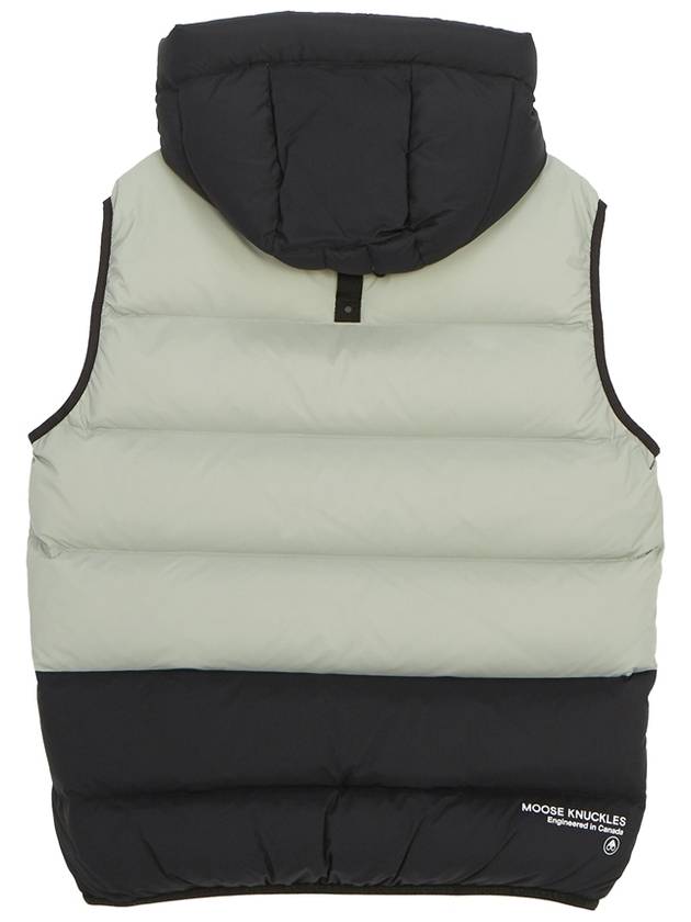 Logo Patch Hoodie Padding Vest Grey - MOOSE KNUCKLES - BALAAN 3