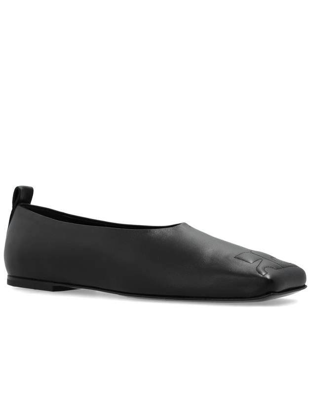 Courrèges Leather Ballet Flats, Women's, Black - COURREGES - BALAAN 4