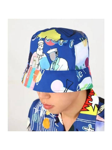 RW PRINTED BUCKET HAT GMAC11312 O316 Men's Printed Bucket Hat - J.LINDEBERG - BALAAN 1