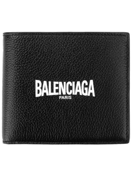 Logo Print Half Wallet Black - BALENCIAGA - BALAAN 2