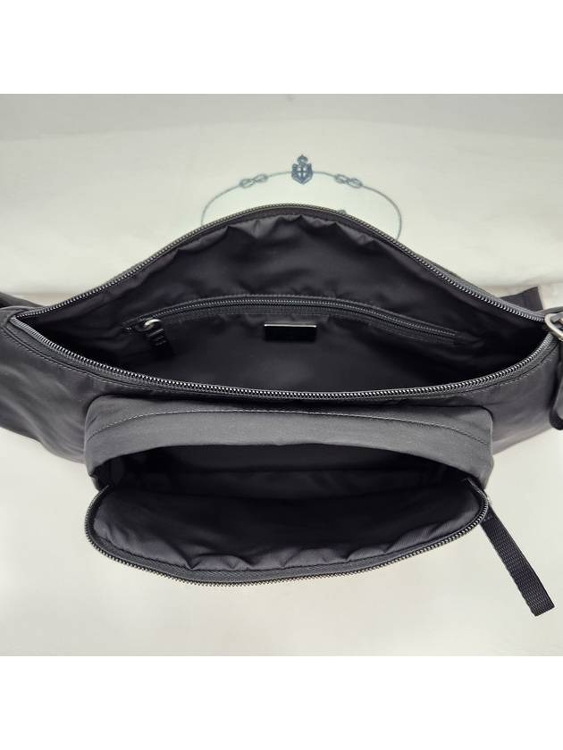 Tesuto triangle logo belt bag black 2VL005 2A6D F0002 - PRADA - BALAAN 4