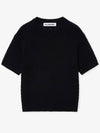 Soft crop round short sleeve knit_black - BLONDNINE - BALAAN 6