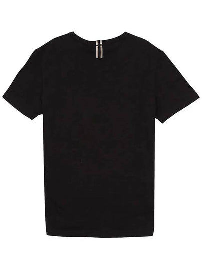 ANTONYMORATO Italy Deep Black Round Short Sleeve Tee - IKALOOOK - BALAAN 2