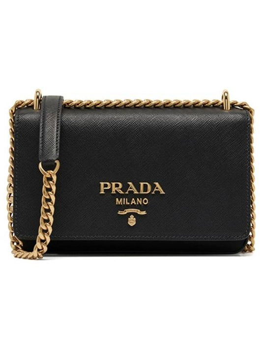 Cross Bag 1BD144 ZMY F0632 Pocono Tesuto Chain Strap Flap Saffiano Women s Same Day Delivery - PRADA - BALAAN 1