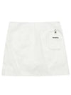 Uncut Pleated A-Line Culottes 4032LASRWHITE - BLACK&WHITE - BALAAN 2