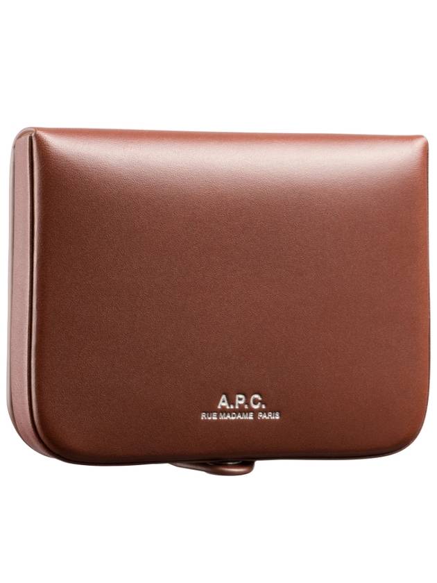 Josh Leather Coin Wallet Hazelnut - A.P.C. - BALAAN 3