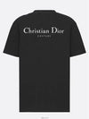 Couture Lettering Logo Short Sleeve T-Shirt Black - DIOR - BALAAN 5