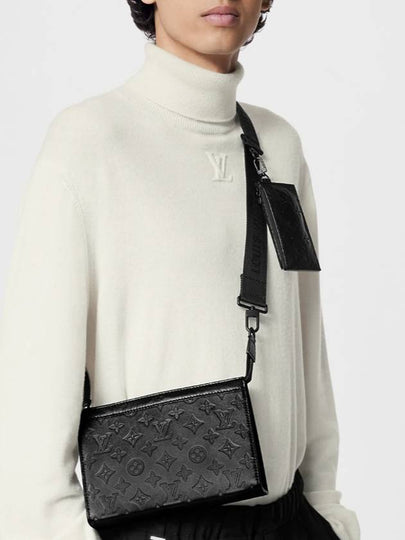 Gaston Wearable Monogram Leather Cross Bag Black - LOUIS VUITTON - BALAAN 2