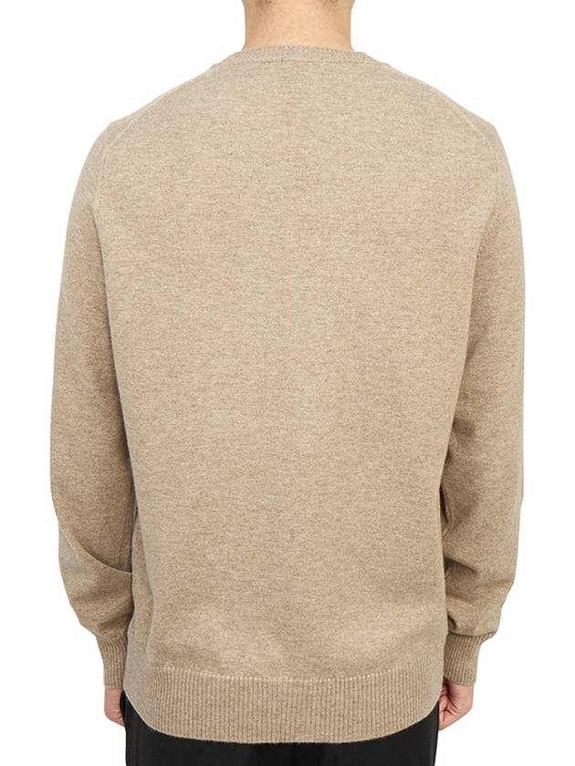 Men's Crew Neck Cashmere Knit Top Beige - DRUMOHR - BALAAN 5