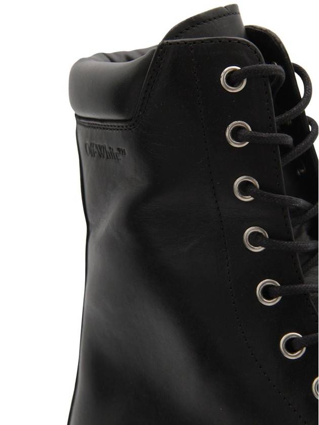 BLACK LEATHER BOOTS OMID025F23LEA0011010 - OFF WHITE - BALAAN 6