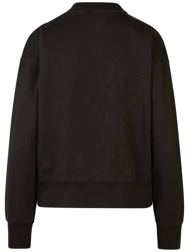 Moby Logo Print Sweatshirt Black - ISABEL MARANT ETOILE - BALAAN 4