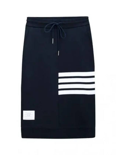 diagonal striped loopback colored skirt - THOM BROWNE - BALAAN 1