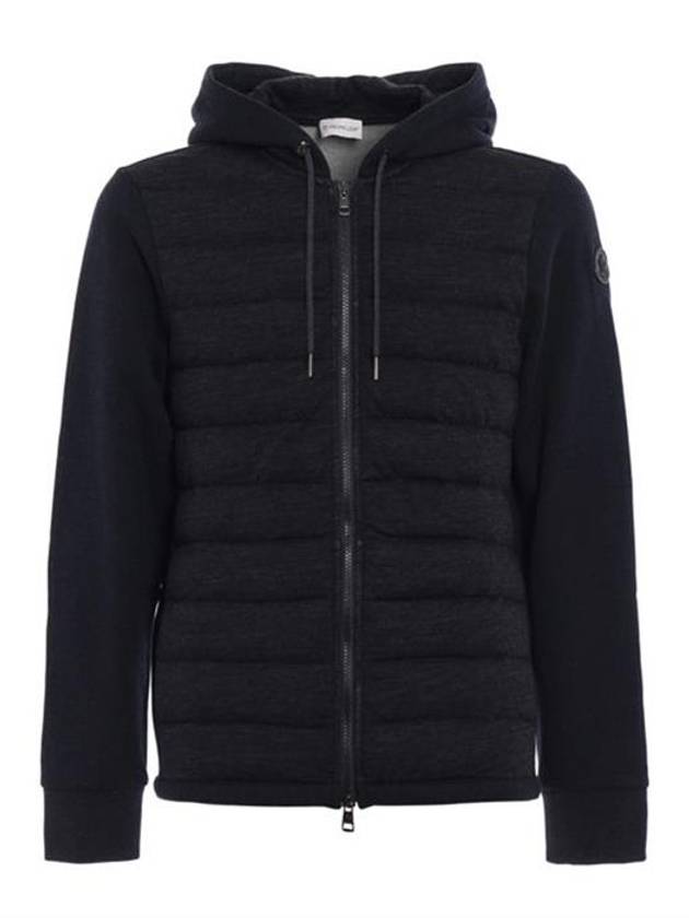 Men's Hooded Padded Dark Gray - MONCLER - BALAAN 8