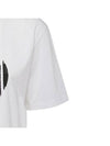 Heart Print Short Sleeve T-Shirt White - SAINT LAURENT - BALAAN 7