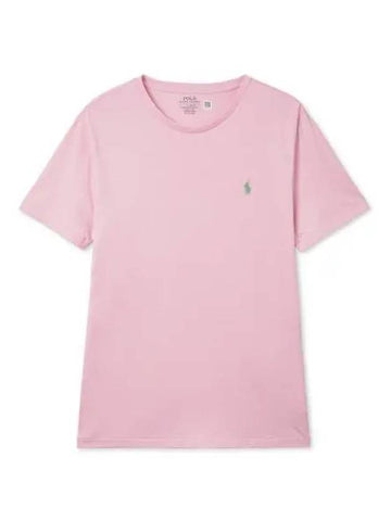 Custom slim crewneck t shirt pink - POLO RALPH LAUREN - BALAAN 1