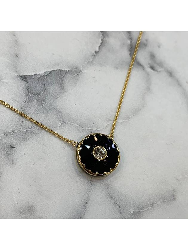 Reversible Medallion Pendant Necklace Black - MARC JACOBS - BALAAN 7