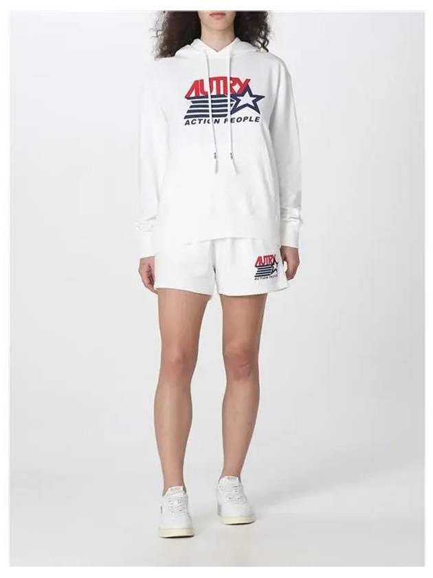 Cappuccio Iconic Logo Hooded Top White - AUTRY - BALAAN.