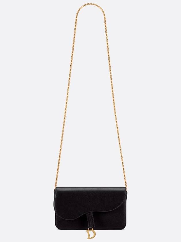 Saddle Chain Pouch Bag Black - DIOR - BALAAN 5