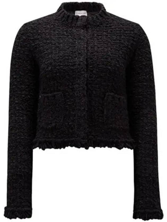 9B00018 M3957 999 Tweed padded jacket black women s TJ 270605 - MONCLER - BALAAN 1