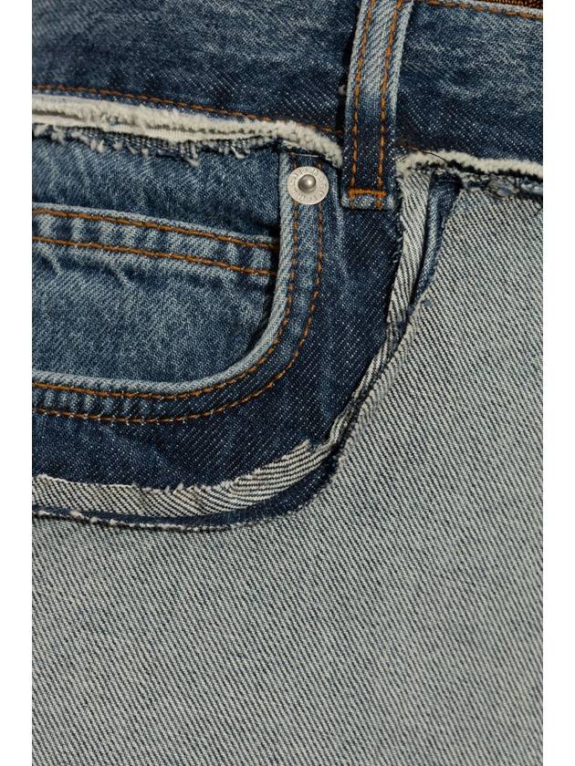 Stone Washed 5 Pocket Wide Jeans Blue - MARNI - BALAAN 6