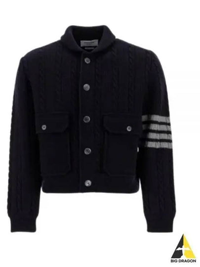 Jacket MKJ119AY1019 415 NAVY - THOM BROWNE - BALAAN 2