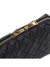 Intrecciato Lamb Leather Mini Cross Bag Black - BOTTEGA VENETA - BALAAN 9