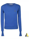 ORB Embroid Logo Knit Top Blue - VIVIENNE WESTWOOD - BALAAN 2