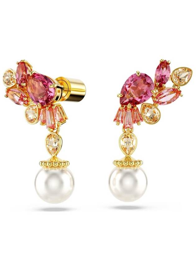 Gemma Tone Drop Earrings Pink - SWAROVSKI - BALAAN 3