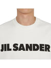 Logo Print Cotton Long Sleeve T-Shirt White - JIL SANDER - BALAAN 7