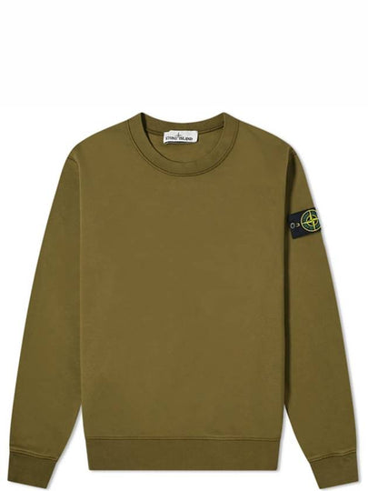 Men's Wappen Patch Sweatshirt Khaki - STONE ISLAND - BALAAN 2