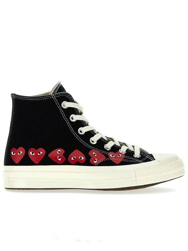 Play x Converse Chuck Taylor All Star 70 High Top Sneakers Black - COMME DES GARCONS - BALAAN 1