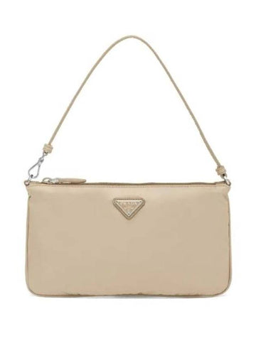 Re-Nylon Trim Mini Shoulder Bag Beige - PRADA - BALAAN 1