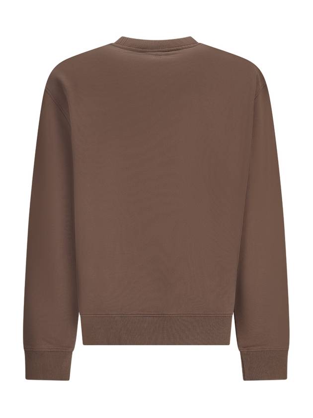 De Coeur Embossed Logo Crewneck Sweatshirt Brown - AMI - BALAAN 3